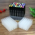 thumbnail image 3 of ZOYONE Multi-slot Marker Pen Organizer Box Paint Brush Holder Marker Pen Holder Stand, 3 of 19