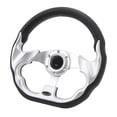 thumbnail image 3 of Volante de carrito de golf Bling Bling 12.5 pulgadas universal 6 orificios E‑Z‑GO TXT Golf RXV Plata, 3 of 12