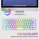 thumbnail image 5 of Teclado para juegos perfke 62 teclas negro con retroiluminación RGB, 5 of 5