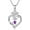 01-February, variant on Graduation Gifts for Women 2026, 925 Sterling Silver Heart Birthstone Graduation Necklace, Inspiring Grad Pendant Necklace, College Seniors High School Graduations Jewelry Gifts (April)