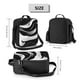 thumbnail image 2 of Disketp Abstract Black White Swirls Bolsa Térmica Estampada para Almuerzo, Lonchera para Hombres y Mujeres Adultos, 2 of 7