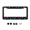 thumbnail image 7 of Bright Neon Stars License Plate Frames Personalized License Plate Frames Cover Aluminum Anti-Rust Metal Car Plates Tag Car Decoration Accessory for Men Women, 12.2" x 6.2", 7 of 7