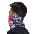 thumbnail image 2 of Cooling Neck Gaiter Face Cover Scarf Usa And North Carolina Flag Painted Protection Mask Windproof Hiking Cycling Running For Men Women, 2 of 7