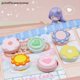 thumbnail image 3 of jointflowersnew Macarone Mini Cinta Métrica Portátil Pequeña Busto Cadera Cintura Suave Cuero Regla Retráctil Redonda Altura Niños Centímetro, 3 of 4