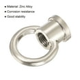 thumbnail image 4 of Uxcell 1.14"x1.38" 15kg Load M10 Thread Ring Shape Female Loop Eye Nut Zinc Alloy Silver Tone 2pcs, 4 of 5