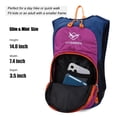 thumbnail image 4 of Ivygreen Mochila de hidratación para niños, mochila de senderismo para niños o niñas con vejiga de agua de 1,5 l, color morado, 4 of 5