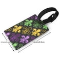 thumbnail image 4 of Daiia Mardi Gras1 Durable Luggage Tags with Secure Strap Travel ID Tags Suitcase ID Tags Bag Identification Tags - Easy Identification for Men and Women, 4 of 8