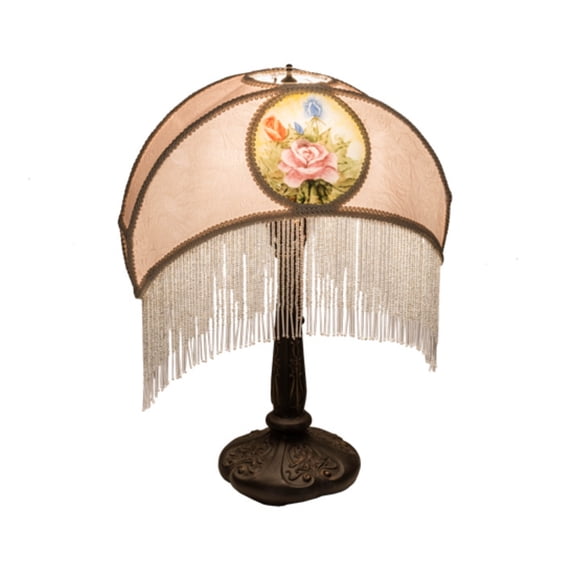 Meyda Tiffany - 201865 - One Light Table Lamp - Reverse Painted - Antique,Mahogany Bronze