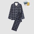 thumbnail image 3 of Gibobby Conjunto de pijamas informales para mujer, ropa para el , pijamas de pareja de otoño e invierno de algodón (Blue, M), 3 of 4