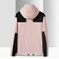 thumbnail image 6 of CYRBOKO Girls Zipper Jeckets, Casual Waterproof Windproof Long Sleeve Fall Outerwear Pink Size 14-16 T, 6 of 7