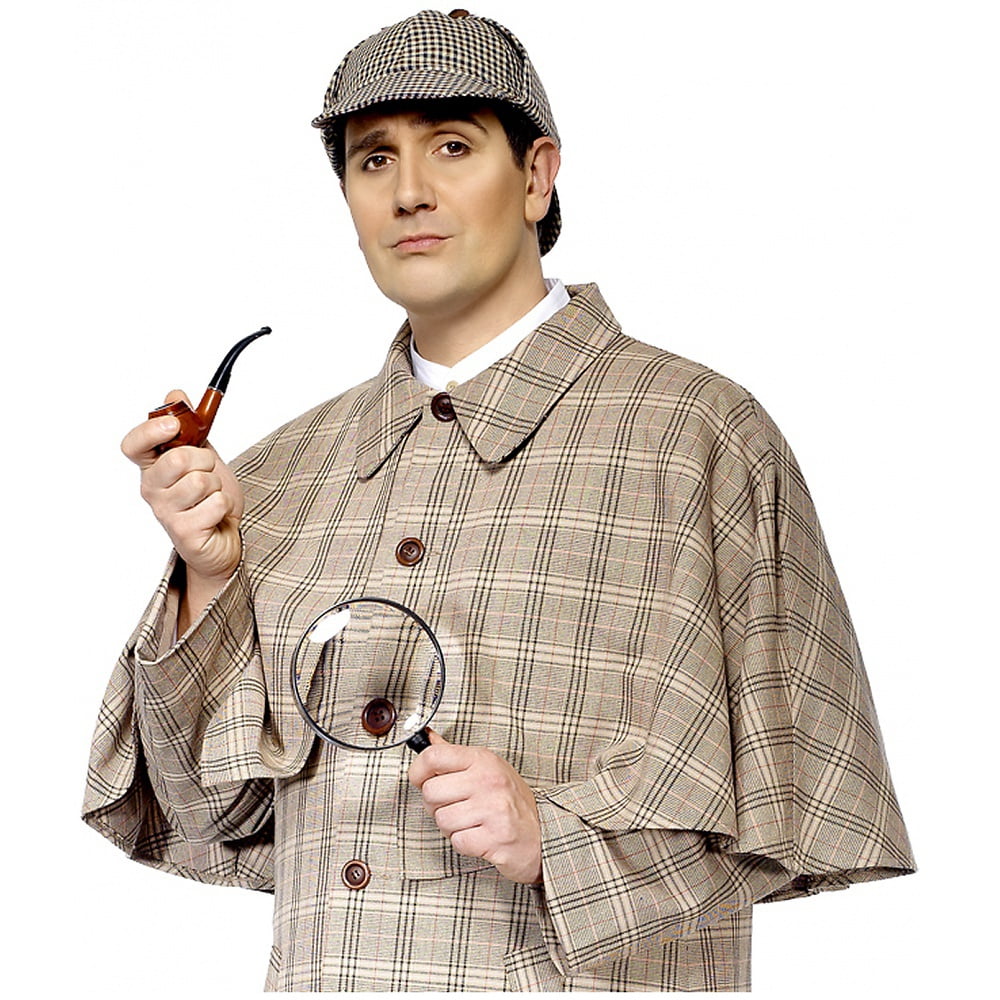 Sherlock Holmes Costume Kit With Pipe And Magnifying Glass - Walmart.com -  Walmart.com
