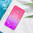 thumbnail image 7 of FIEWESEY For Alcatel Pixi 4 Phone Case Glitter Case Gradient Quicksand Series TPU Bumper Cushion Reinforced Corners Protective Bling Liquid Girls Women Case for Alcatel Pixi 4 6 inch - Pink+Purple, 7 of 7
