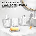 thumbnail image 4 of Dznils 5-Piece Bathroom Accessories Sets, Acrylic Bathroom Decor Set, White, 4 of 11