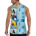 thumbnail image 3 of Easygdp French Bulldog Dog in a Bathtub Men's Tank Top, Sleeveless Muscle T Shirts, Breathable, Quick-Dry, Loose for Gym, Running, Fitness - 4X-Large, 3 of 9