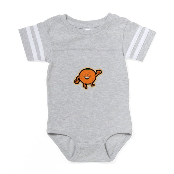 CafePress - Dancing Orange - Cute Infant Baby Football Bodysuit