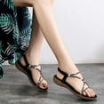 thumbnail image 2 of asddcavvf Women Sandals New Foreign Trade Large Open Toe Sandals Comfortable Wedge Heel Elastic Blan, 2 of 8