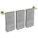 thumbnail image 3 of USHOWER Brushed Gold Bath Towel Bar, 30-Inch Towel Racks for Bathroom Wall-Mounted, SUS304 Stainless Steel Towel Rod (Total Length 32-Inch), 3 of 4