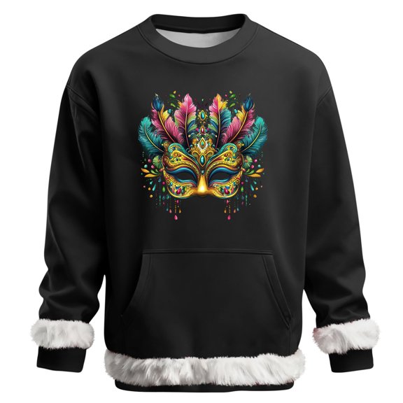 Yaoyar Men's Holiday Prints Long Sleeve T Shirt Crew Neck Cotton Shirts Mens Comfort Pullover Sweatshirt Top