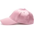 thumbnail image 3 of YooGuoGuo Unisex Plain Polyester Satin Baseball Cap Sun Protection Visor Trucker Hats for Women Men Outdoor Dad Hat Breathable, 3 of 3