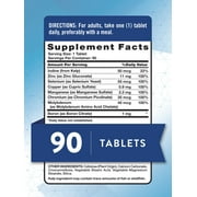 Trace Minerals Supplement | 90 Tablets | Enhanced Mineral Booster | by Nature's Truth