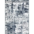 thumbnail image 2 of World Rug Gallery Distressed Abstract Area Rug - Blue 4'x6', 2 of 6