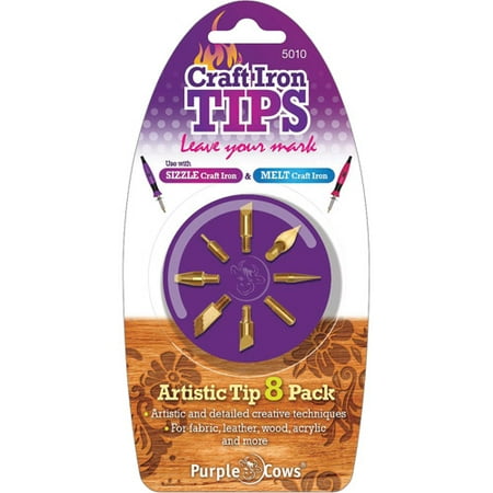 Purple Cows Artistic Craft Iron Tips, 8pk