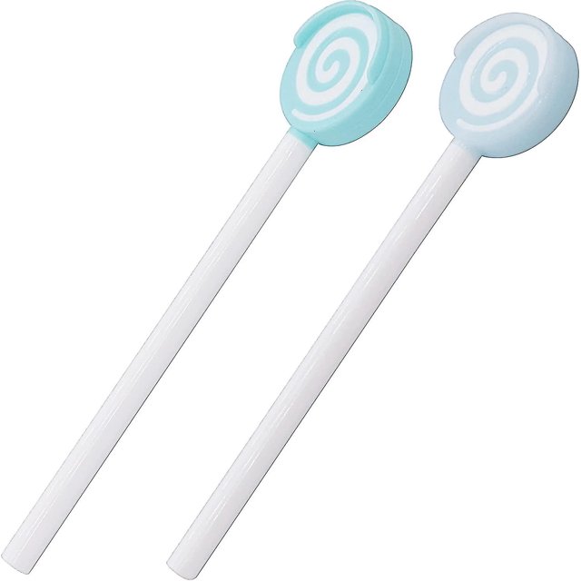 Baby Tongue Scraper Cleaner, Kids Tongue Cleaning Brush Tool, Lollipop Shape Tongue Coating Cleaner, Little Cute Cleaning Kit For Oral Hygiene And Bad