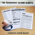 thumbnail image 3 of GSE Games & Sports Expert Canasta Playing Cards Game Set, Includes 2 Deck of Blue Canasta Cards, a Revolving Playing Card Tray Holder and 50 Sheet Canasta Score Pad, 3 of 8