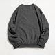 thumbnail image 3 of Gibobby Sudadera sin capucha y ocio Sudadera con estampado diario para mujer, suéter largo con estampado de letras y cuello redondo, sudadera de manga larga con estampado de m(Gris, XS), 3 of 5