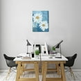 thumbnail image 7 of Daises White Spring Flowers (6) Wall Art Bathroom Pictures Wall Decor Canvas Painting Prints Artwork for Bathroom Office Bedroom 12"x16", 7 of 7