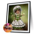 thumbnail image 1 of Cuadros Decorativos 5D bricolaje ronda completa taladro diamante pintura ojos grandes muñeca Rhinestone (NH644) Wdftyju embutido en tela, 1 of 9