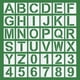 thumbnail image 1 of Plantillas de letras de 7 pulgadas Uxcell Plantillas de números Plantillas de alfabeto reutilizables Set de plantillas de números, Paquete de 36 en blanco, 1 of 5
