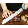 thumbnail image 5 of YOUSUNLONG Serrated Bread Knife 10 Inch - Bread Slicing Knife for Premium High-carbon Molybdenum Steel Blade with Santoprene Handle, 5 of 7