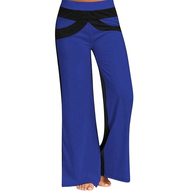 Minnieouse Pantalones de mujer Pantalones deportivos Pantalones deportivos sueltos Pantalones de chándal informales de pierna ancha Prendas para la parte inferior del cuerpo azul L Minnieouse AP002168-15