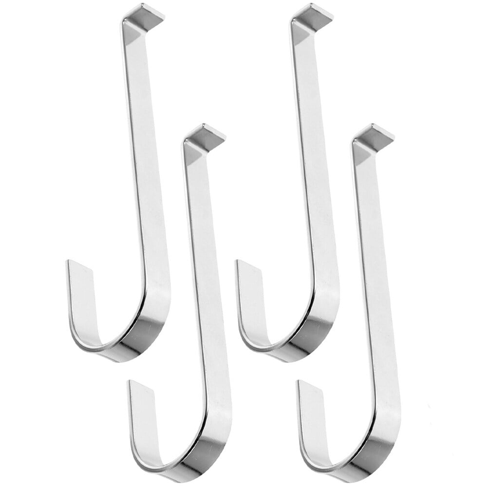 4 pcs Metal Vinyl Siding Hooks Outdoor Vinyl Siding Hooks Stainless