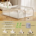 thumbnail image 2 of Easy4Home Extra Large Baby Playpen 71"x60" Toddler Play Yards Safety Fence, Light Gray, 2 of 9