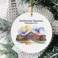 thumbnail image 2 of Washington DC Smithsonian Museums Christmas Ornament, Collection of City Travel Souvenirs for Family and Friends, Christmas Tree Ornament City Travel, Trips of The Year, 2 of 5