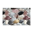 thumbnail image 1 of Corridor Stone Patterned Carpet 3D Pebble Design Entrance Mat Washable Floor Rug Bathroom Bedside Kitchen Non, 1 of 6