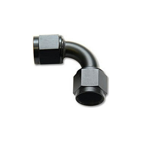 Vibrant Performance 10733 VIB10733 -8AN FEMALE 90 DEGREE UNION ADAPTER (AN TO AN) - ANODIZED BLACK ONLY