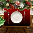 thumbnail image 4 of UYUH Waterproof Christmas Placemats for Dining Table 32 x 21 cm Festive Holiday Table Mats with Snowflake Design, Washable & Non-Slip for Winter, Xmas, New Year Decor, 4 of 4