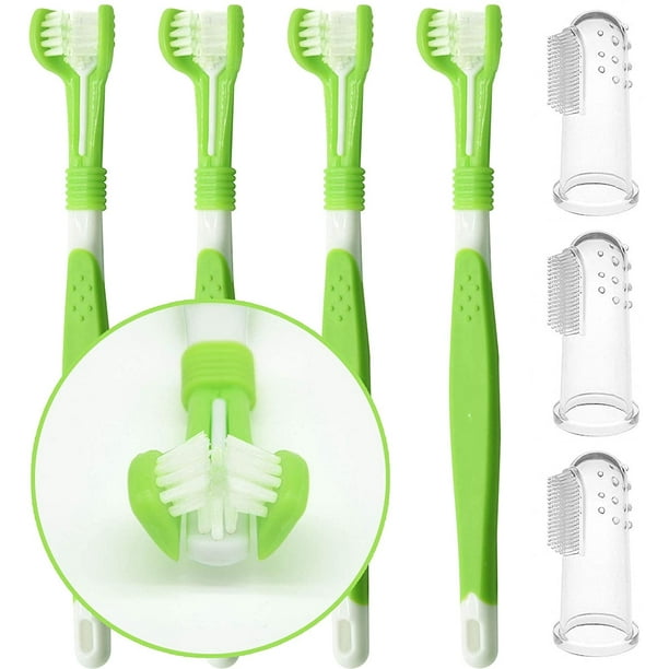Triple Headed Dental Hygiene Pet Teeth Brush for Dogs. Dog Teeth Brush Walmart.ca