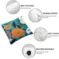 thumbnail image 4 of Acheng  Canvas Flower Pillow Case Spring Craft Modern Simple Throw Pillow Cover for Sofa,Bedroom,Office,Set of 2 White, 4 of 6