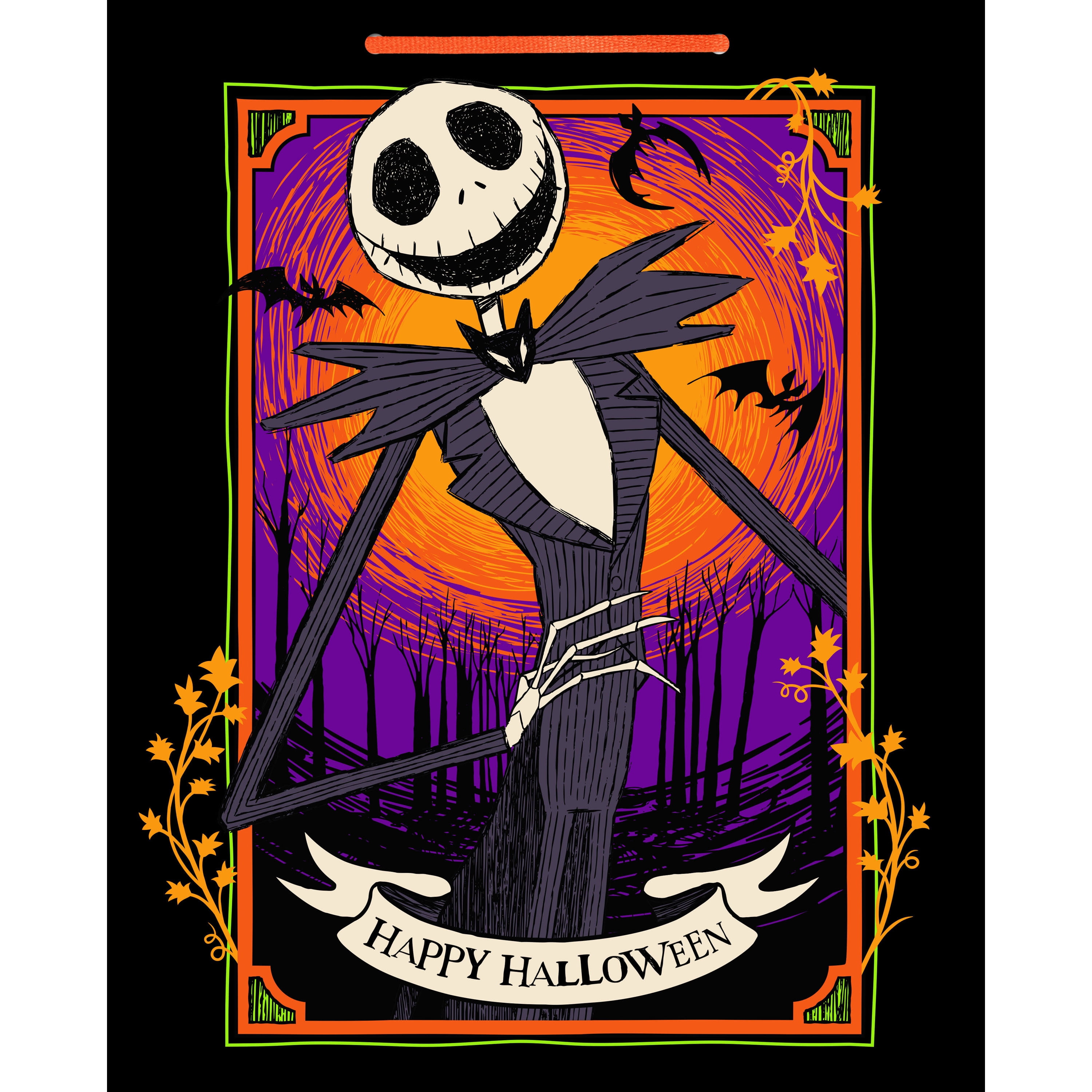 Hallmark Nightmare Before Christmas Large Halloween Gift Bag(Jack), 1 Count