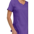 thumbnail image 4 of Medichic Scrubs Women's V-Neck Notch Fashion Stretch Scrub Top with Two Pockets, Flex Easy Care Fabric, 4 of 4