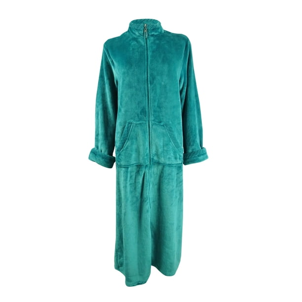 Miss Elaine Women's Fleece Long Zipper Robe