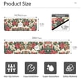 thumbnail image 3 of Yayeee Faucet Mat for Kitchen Sink 30" Diatomite Long Splash Guard Pad, Red Christmas Poinsettia, 3 of 7