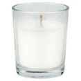 Mainstays Unscented Filled Votive Glass Candles, White, 12Pack Votive