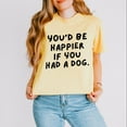 thumbnail image 2 of You'd Be Happier If You Had A Dog - Women's Boxy Crop Top Graphic T-Shirt, 2 of 20