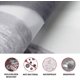 thumbnail image 5 of Cortina de ducha Cortina de baño 3D impermeable con 12 anillos de gancho 100% poliéster (Pebble&Grey, 180 * 180cm), 5 of 5
