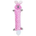 thumbnail image 3 of ZippyPaws - Jigglerz Tough No Stuffing Squeaky Plush Dog Toy with Crinkle Head and Tail - Bunny, 3 of 3